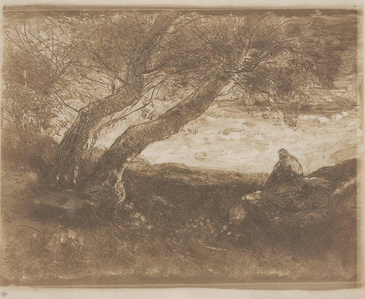 Il sognatore da Jean Baptiste Camille Corot