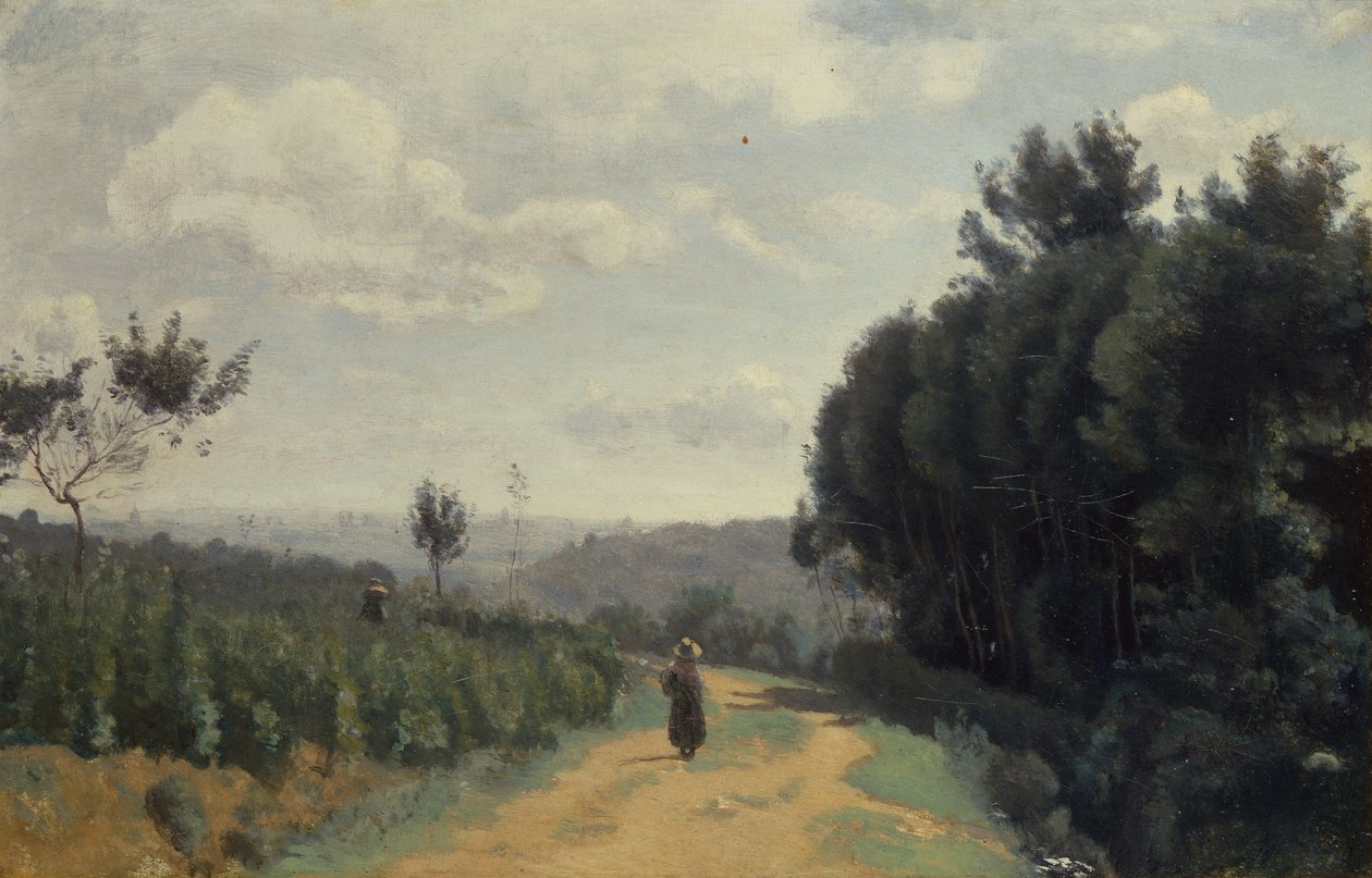 Le alture di Sèvres, il sentiero di Troyon da Jean Baptiste Camille Corot