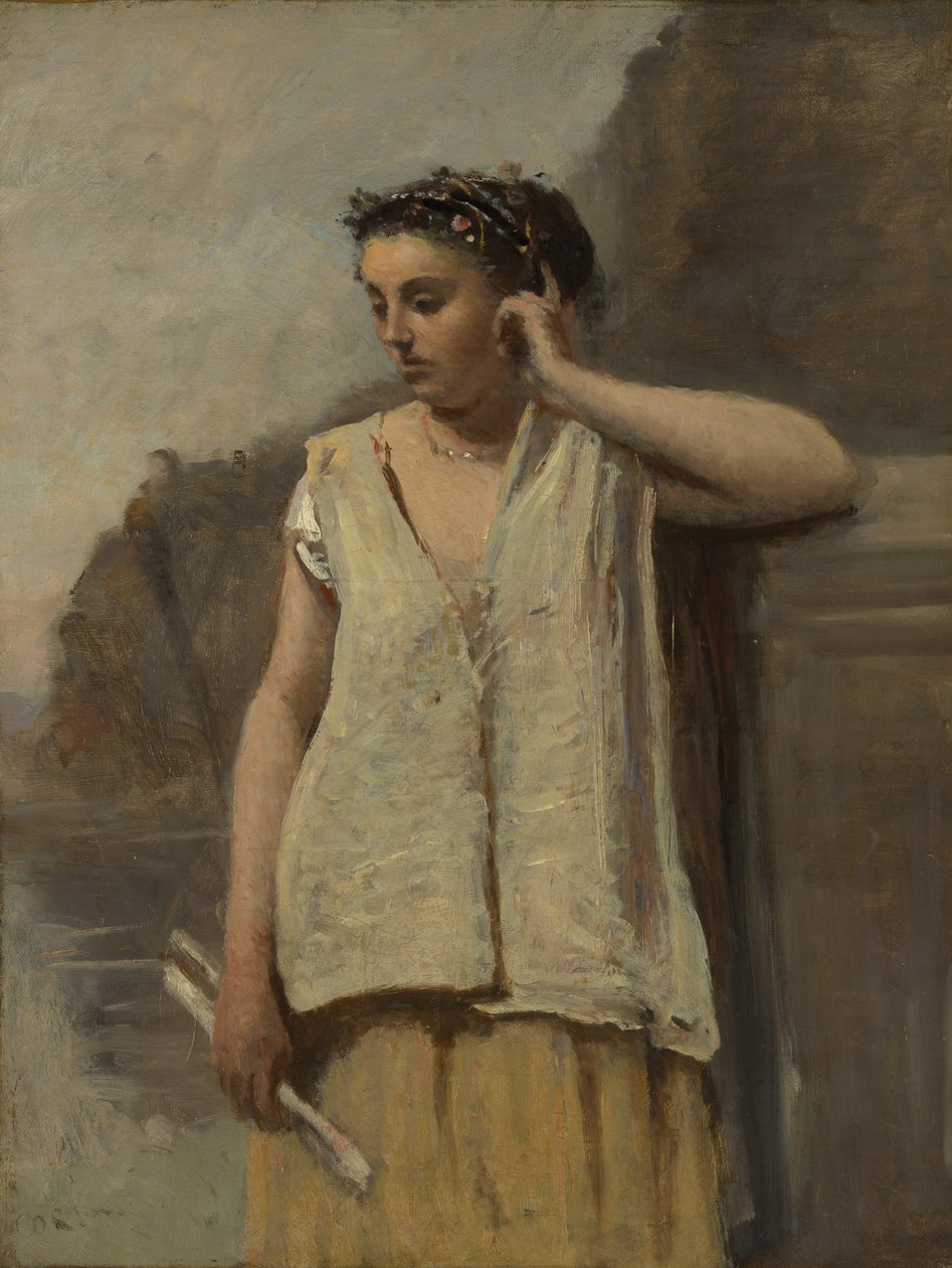 La Musa: Storia, ca. 1865 da Jean Baptiste Camille Corot