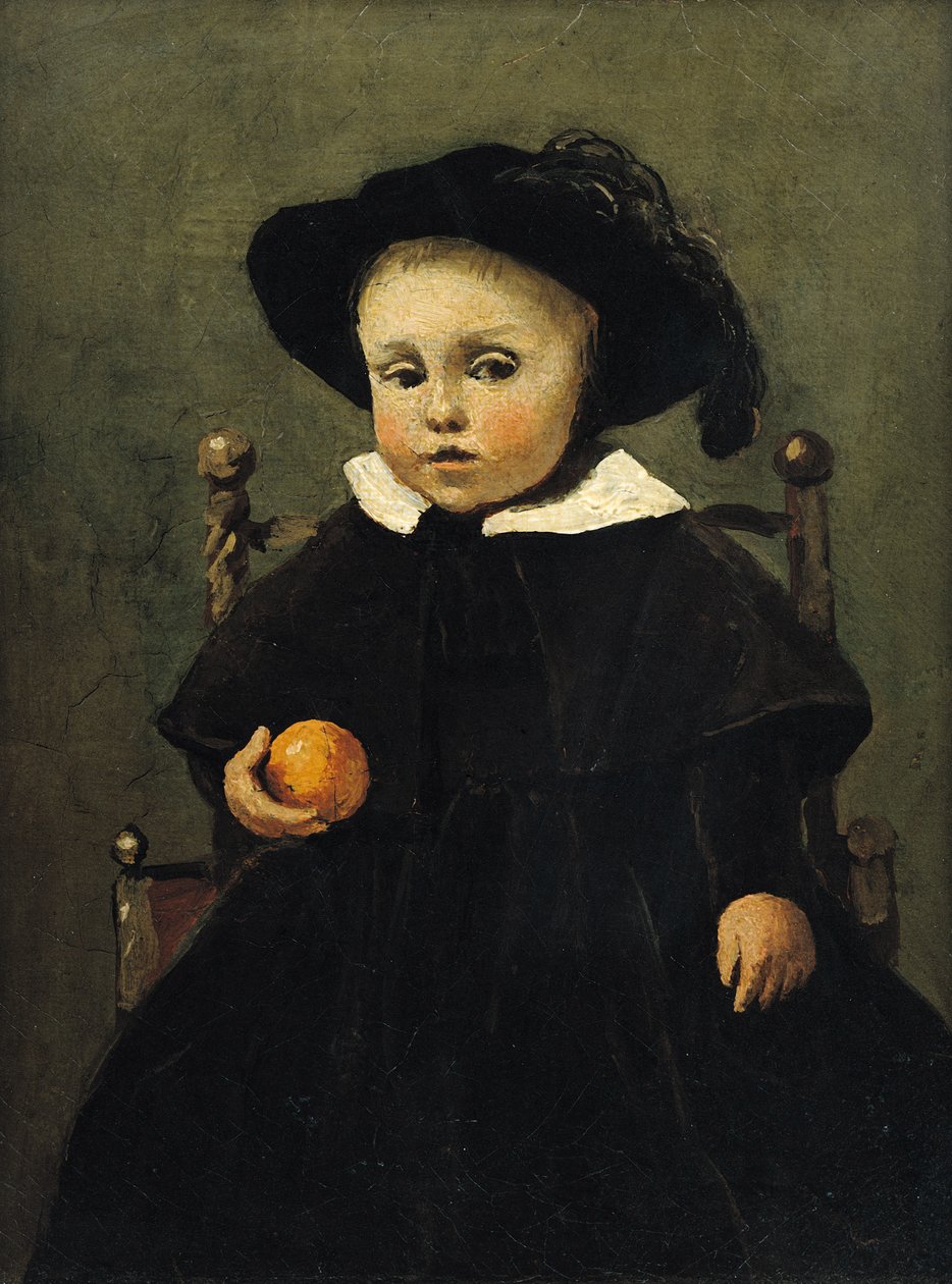 Il Pittore Adolphe Desbrochers da Bambino, con un