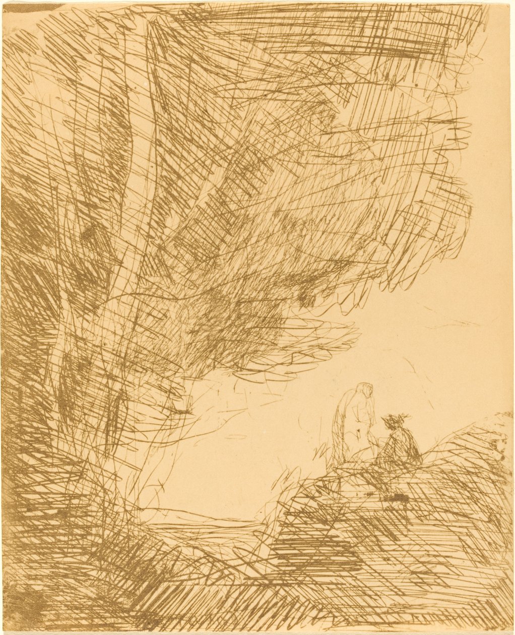 Il Poeta e la Sua Musa, 1871 da Jean Baptiste Camille Corot