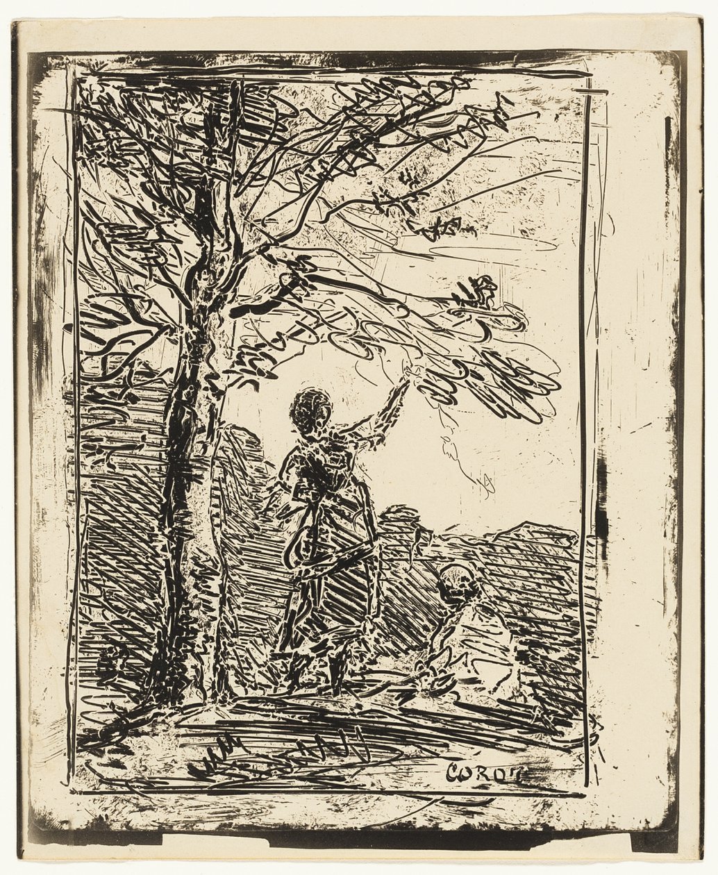 La Giovane Fanciulla e la Morte da Jean Baptiste Camille Corot