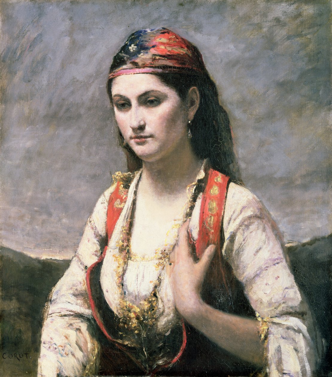 La giovane donna di Albano da Jean Baptiste Camille Corot