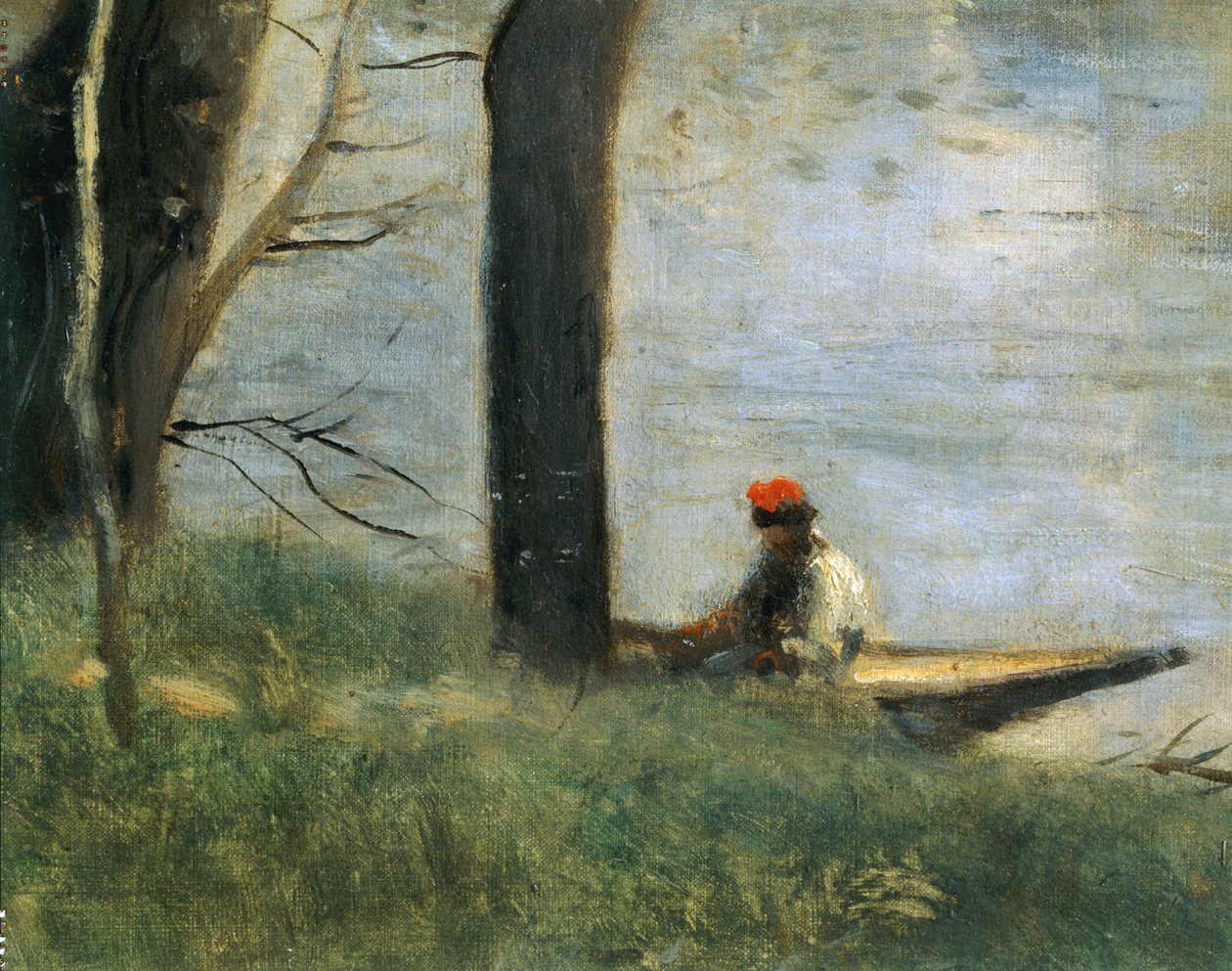 Il ponte di Mantes, Francia ... da Jean Baptiste Camille Corot
