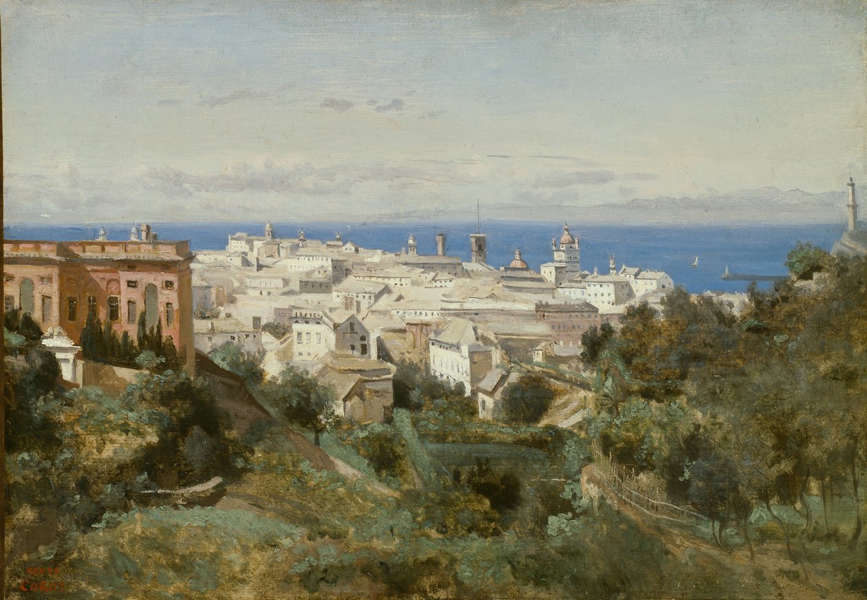 Veduta di Genova da Jean-Baptiste-Camille Corot