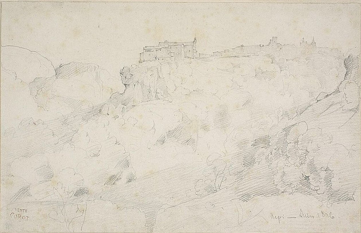 Vista su Nepi da Jean Baptiste Camille Corot