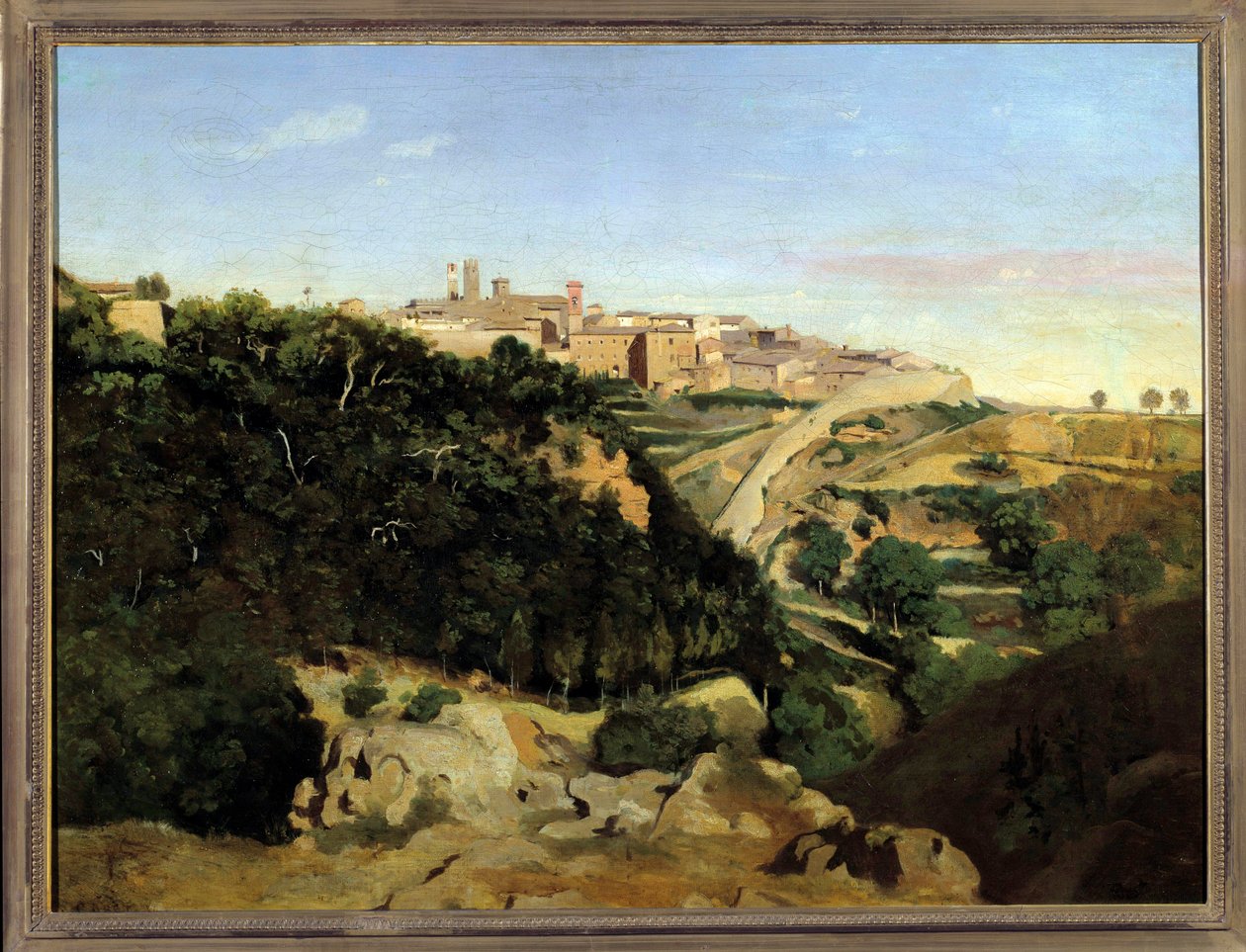 Volterra, il Municipio da Jean Baptiste Camille Corot