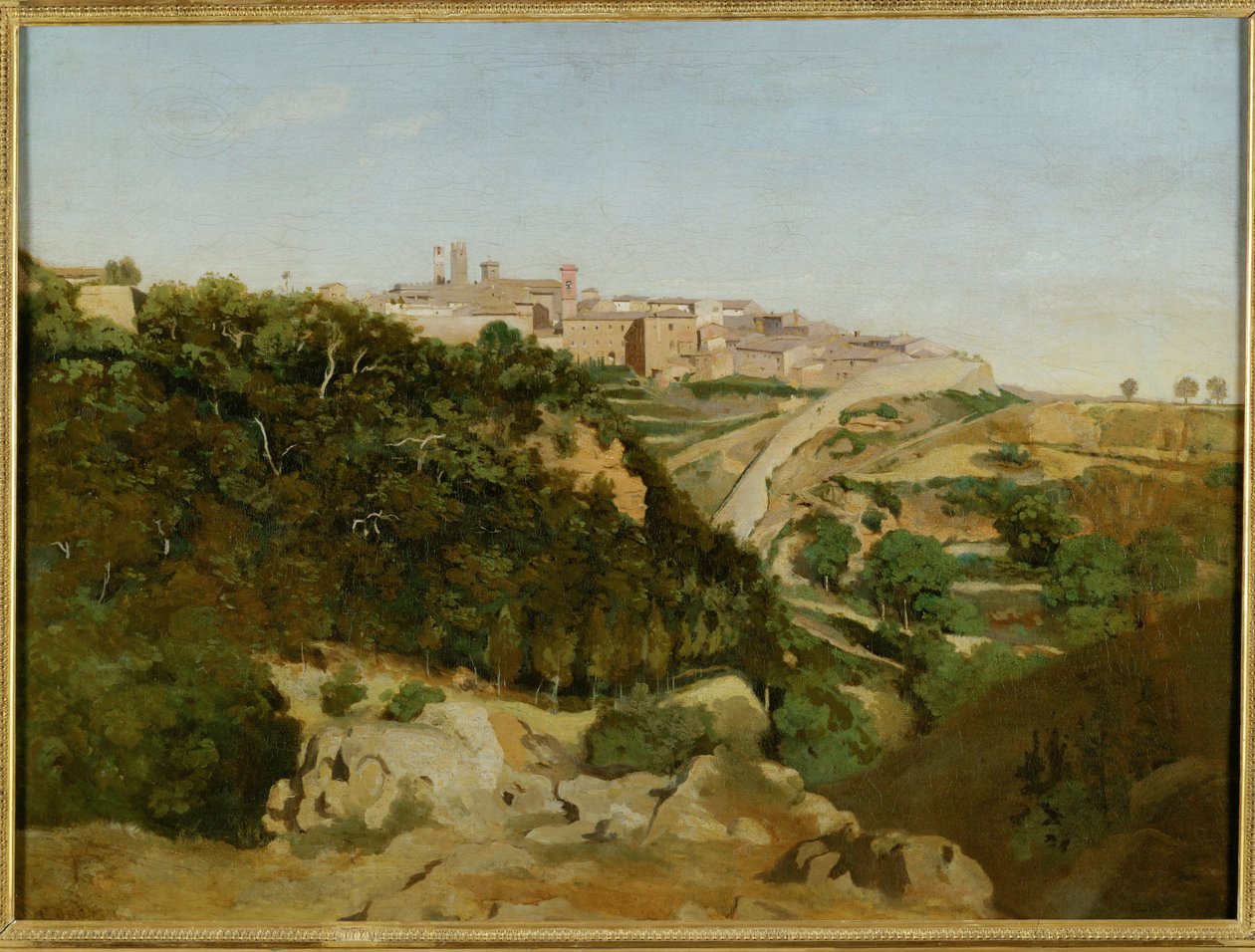 Volterra, le municipe - Volterra, Italy … da Jean Baptiste Camille Corot