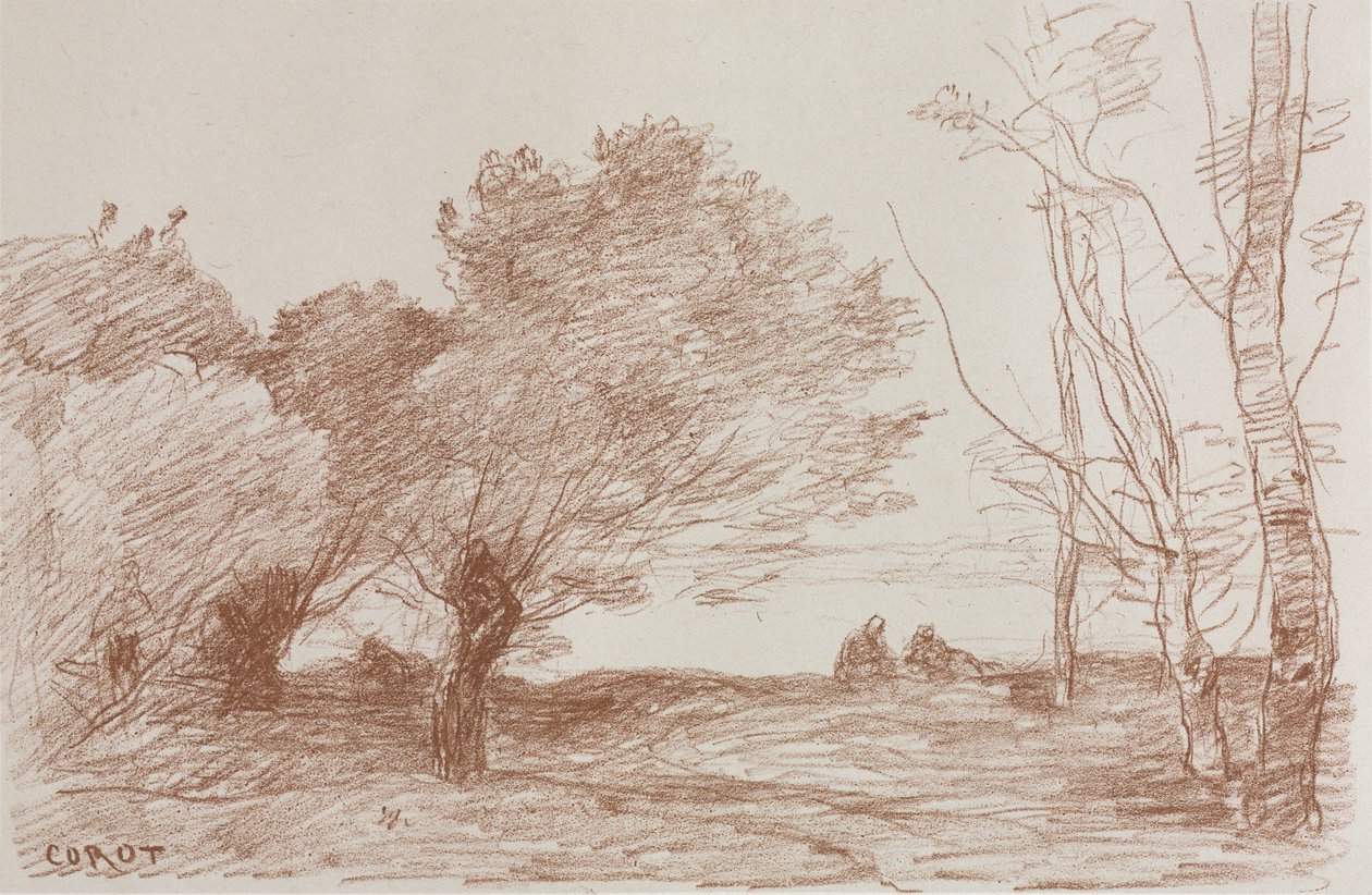Salici e Pioppi da Jean Baptiste Camille Corot