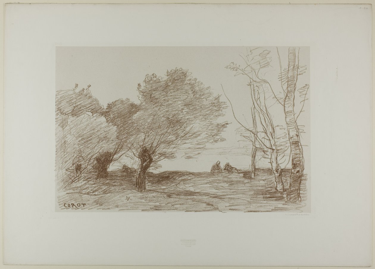 Salici e pioppi bianchi da Jean Baptiste Camille Corot