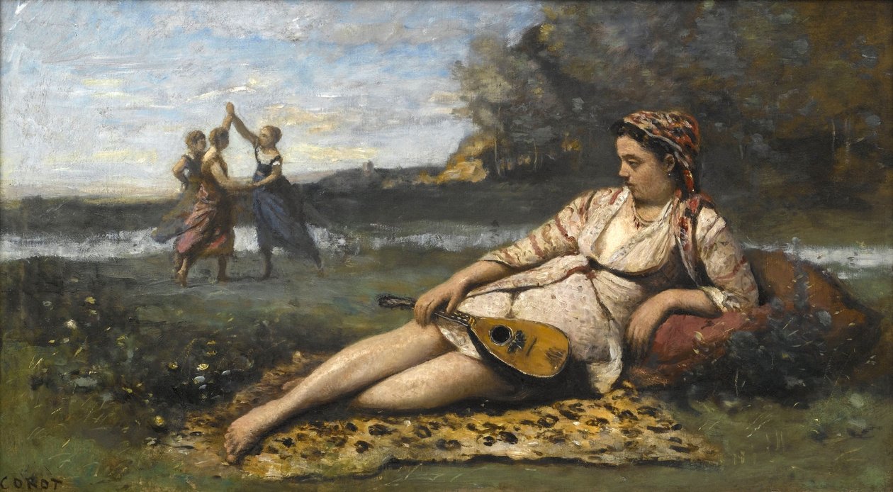 Giovani donne di Sparta da Jean Baptiste Camille Corot