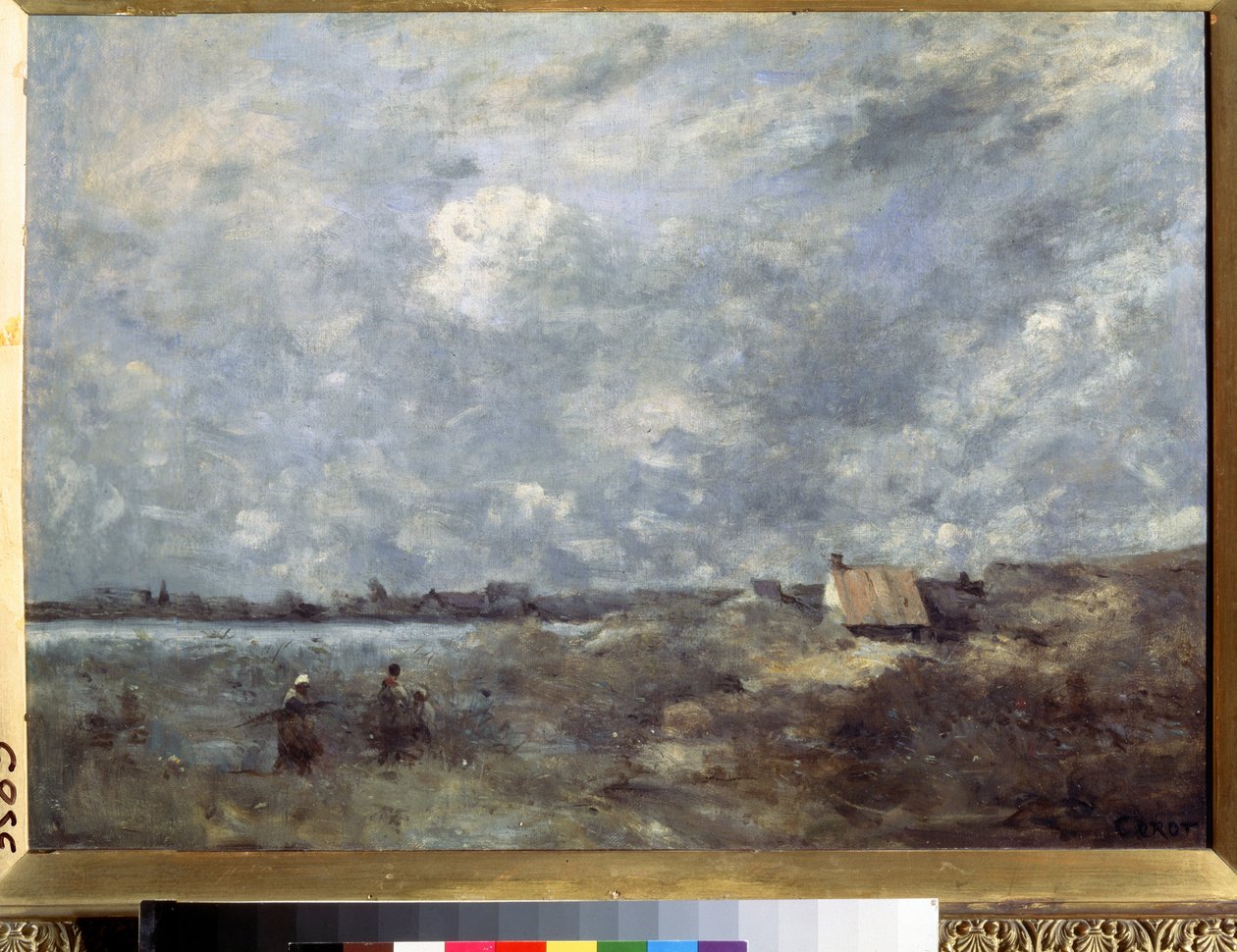 Tempesta in mare nel Pas de Calais da Jean Baptiste Camille Corot