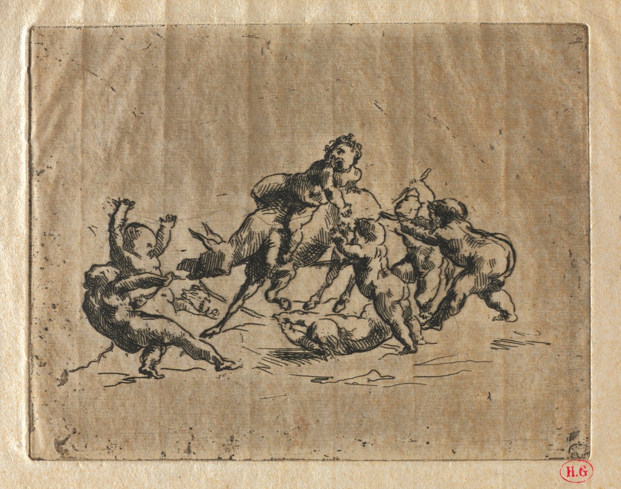 Baccanale con Bambini e Asino da Jean Baptiste Carpeaux