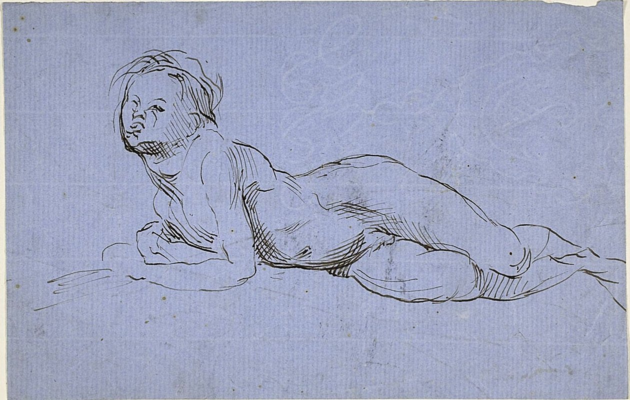 Giovane ragazzo reclinato da Jean Baptiste Carpeaux