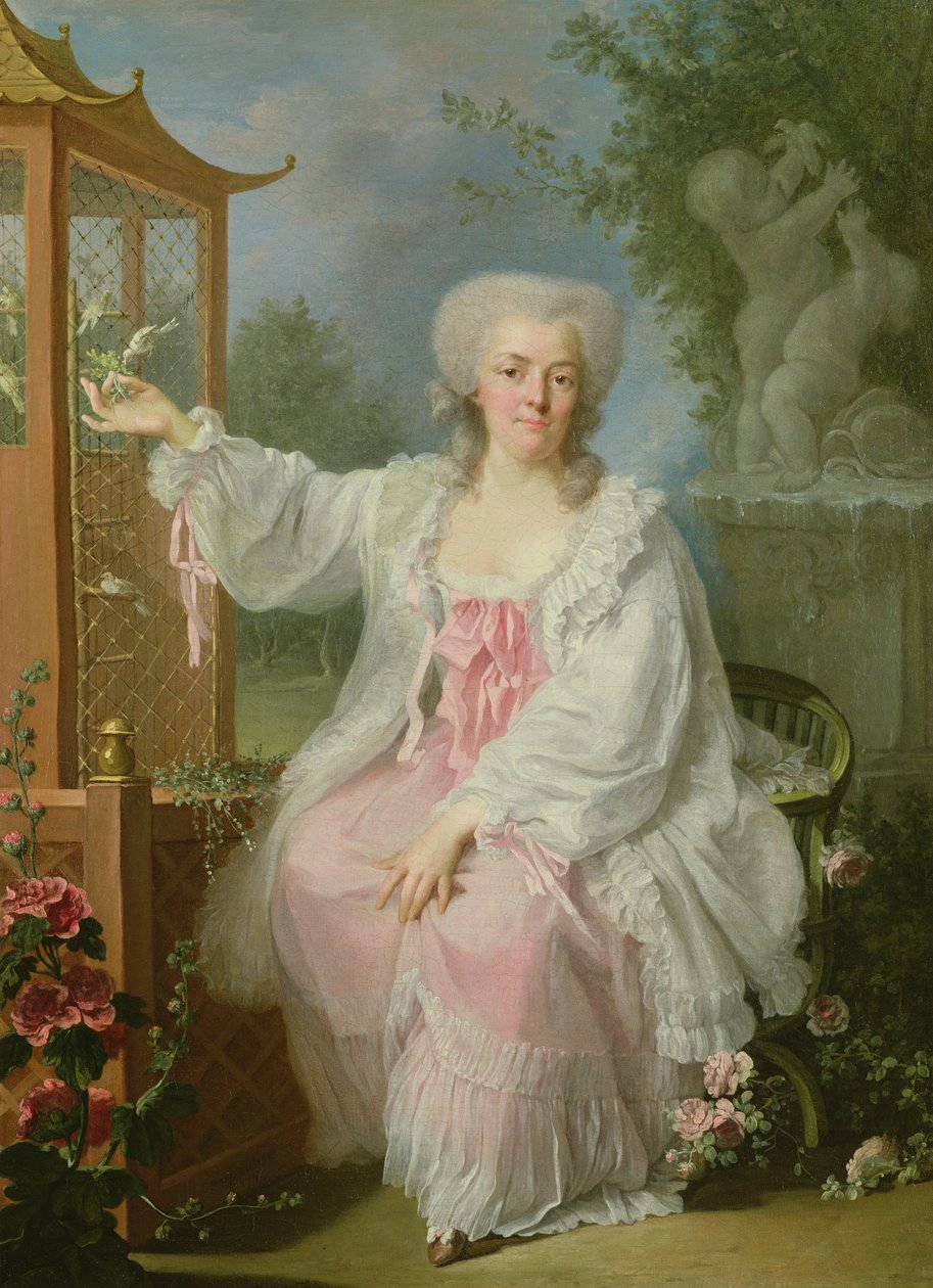 Ritratto di una Signora vicino a una Pagoda da Jean Baptiste Charpentier