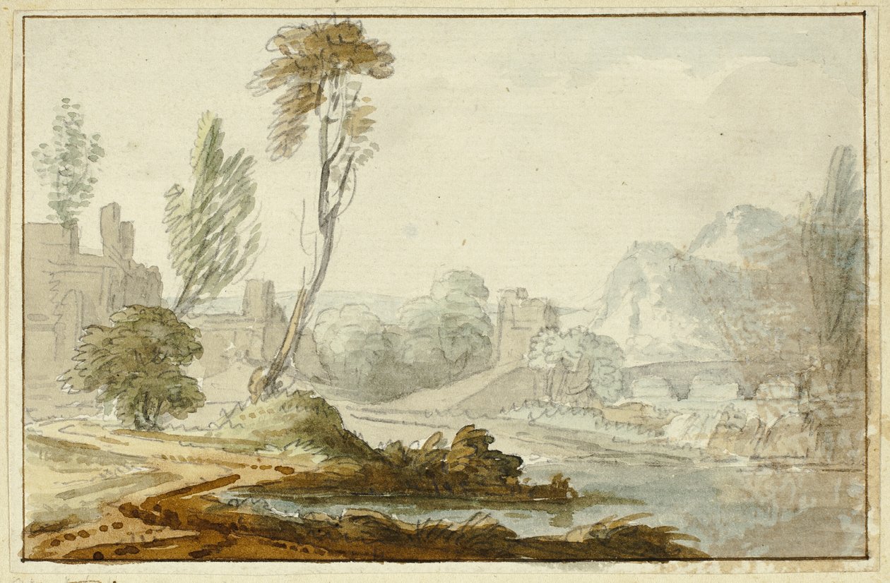 Paesaggio idilliaco da Jean Baptiste Claude Chatelain
