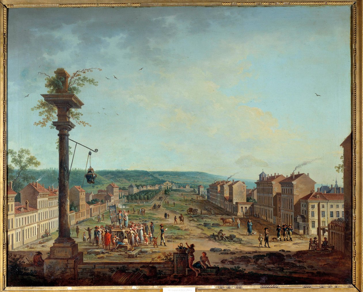 Piazza della Greve a Nancy da Jean Baptiste Claudot