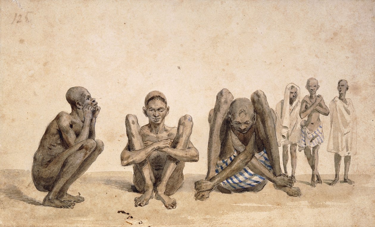 I neri di Rio Janeiro, 1825-6 circa (acquerello) da Jean Baptiste Debret