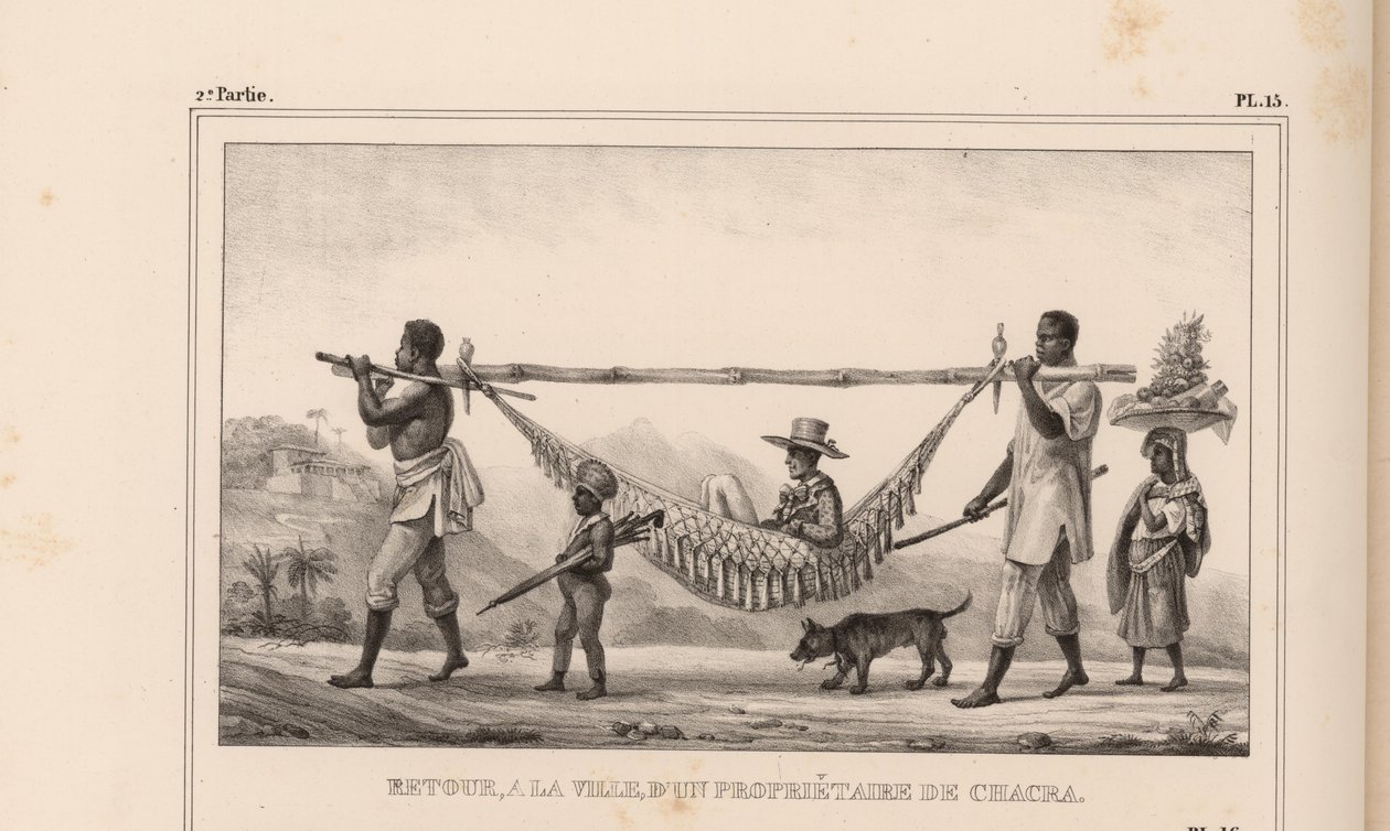 Ritorno, in città, di un proprietario di chacra, 1835 da Jean Baptiste Debret
