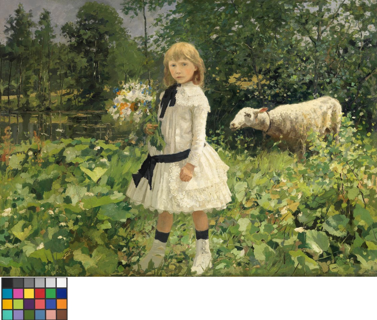 Ritratto di Miss Strobbe da Jean Baptiste Degreef