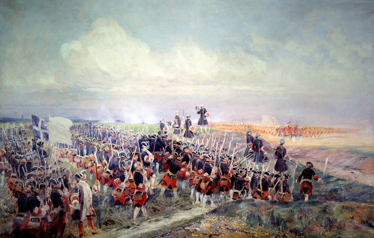 Saluto prima della battaglia di Fontenoy l