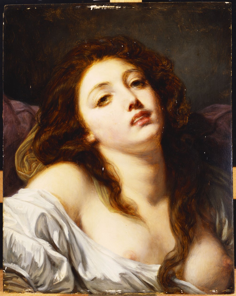 Una giovane donna, busto da Jean Baptiste Greuze