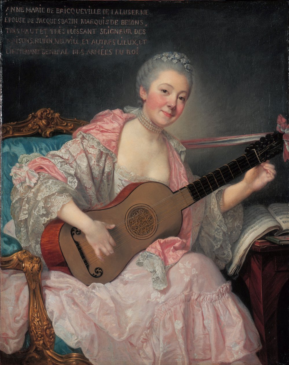 Anne-Marie de Bricqueville de Laluserne, marchesa di Bezons da Jean Baptiste Greuze