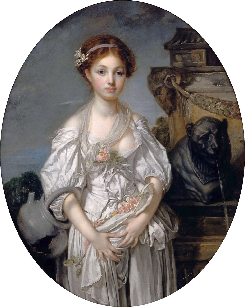 Francese:  La cruche cassée La brocca rotta da Jean Baptiste Greuze
