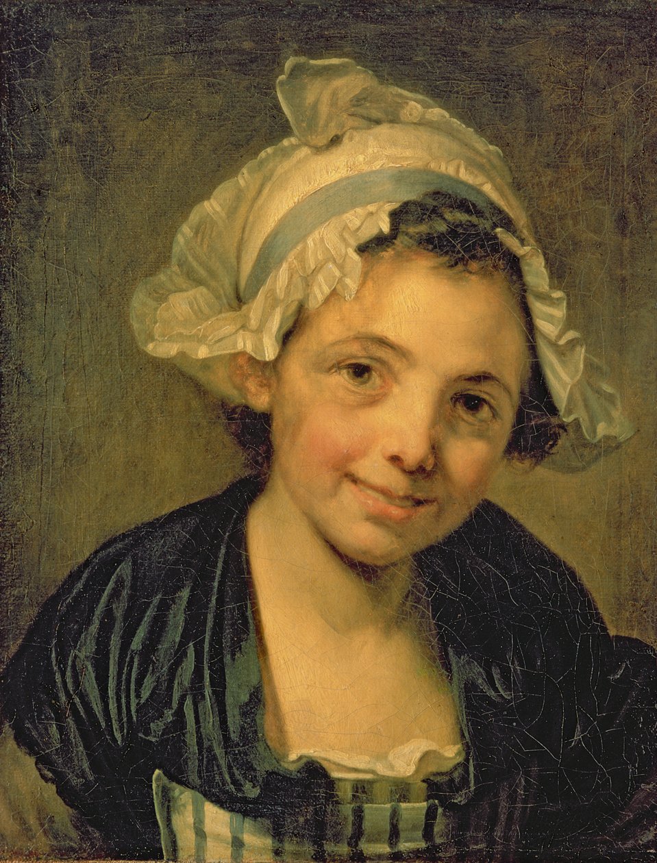 Ragazza con un Cappello da Jean-Baptiste Greuze