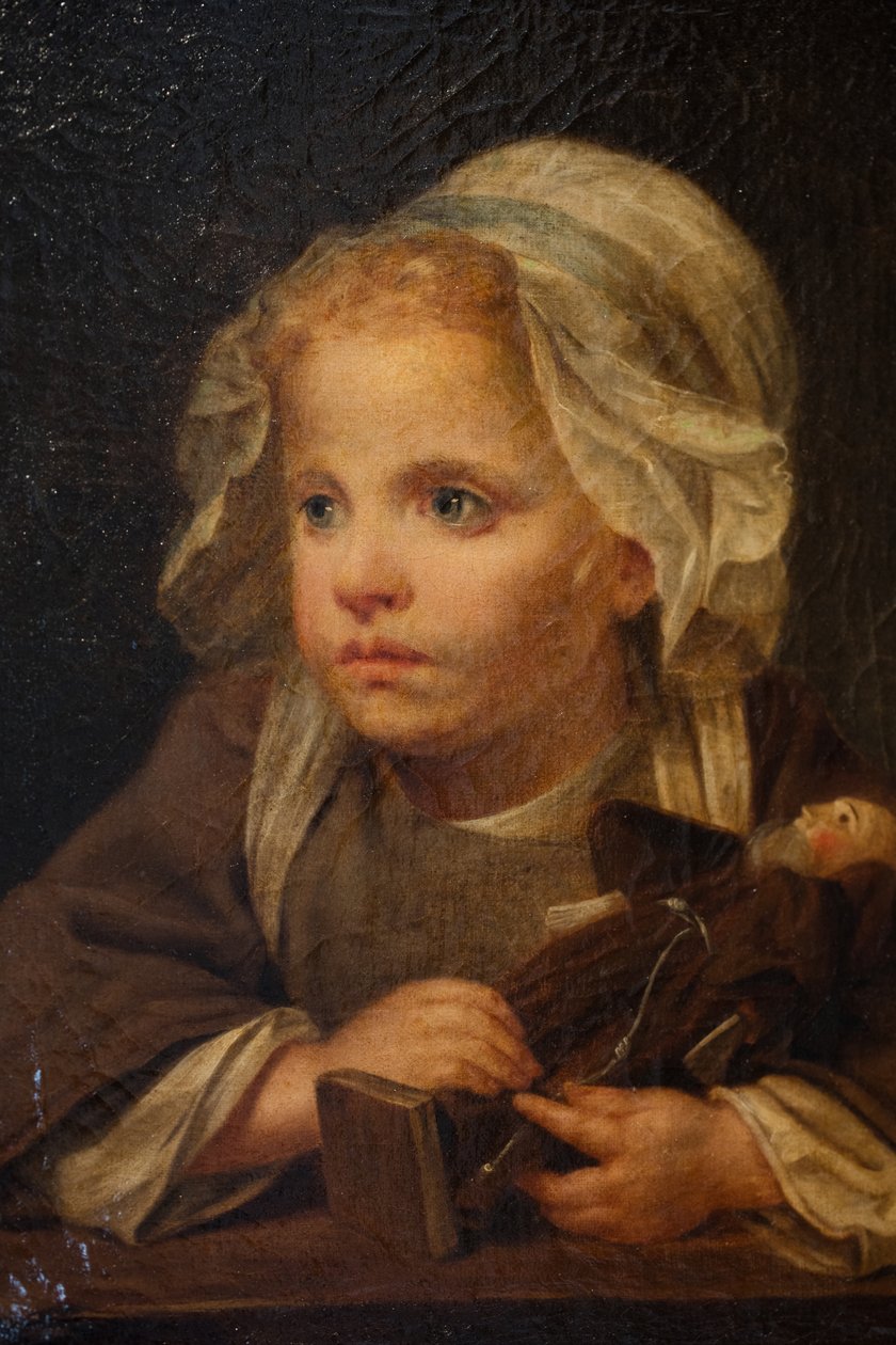 Ragazza con cappuccino, particolare da Jean Baptiste Greuze