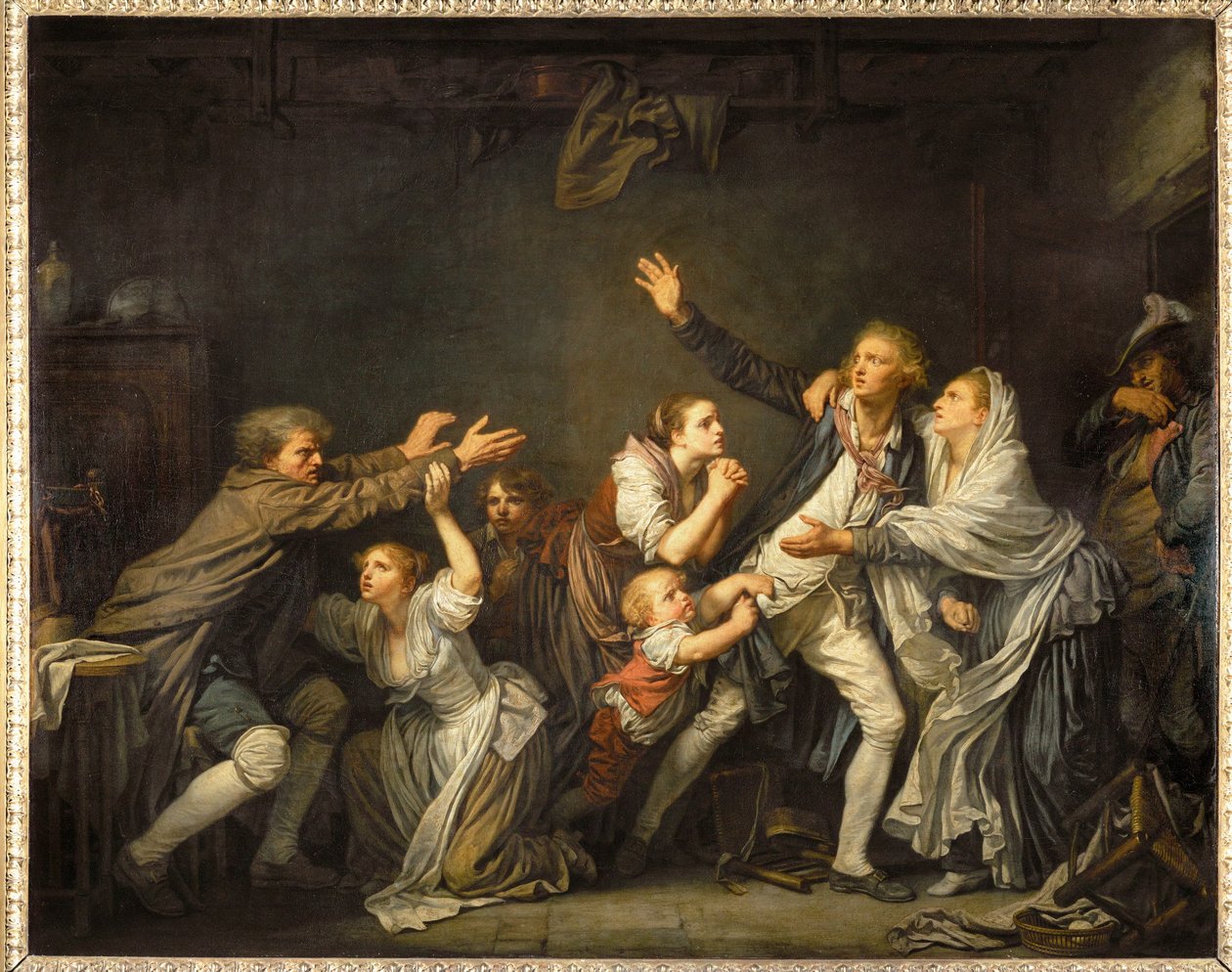 La maledizione paterna ... da Jean Baptiste Greuze