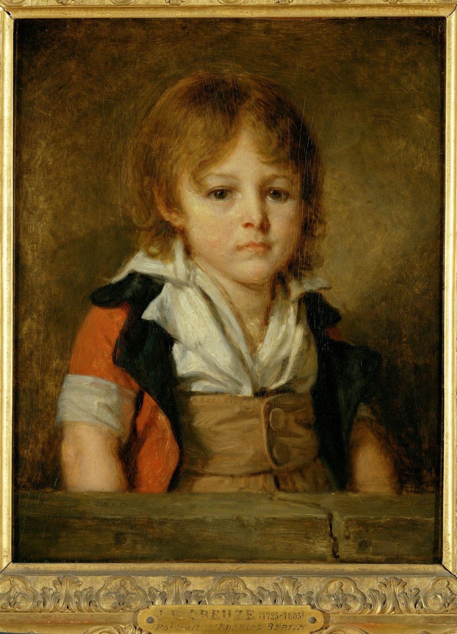 Il signor Bertin da bambino, poi pittore e giornalista ... da Jean Baptiste Greuze