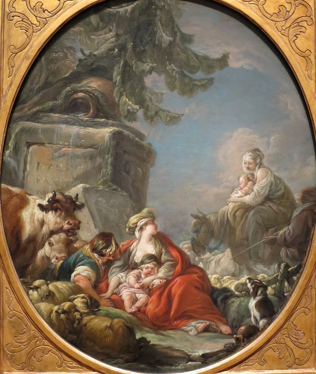 Il riposo dei pastori da Jean Baptiste Henri Deshays