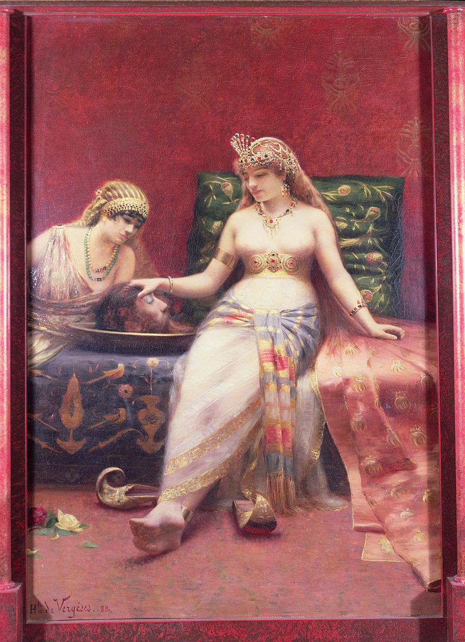 Salomè con la Testa di Giovanni Battista da Jean Baptiste Hippolyte de Vergeses