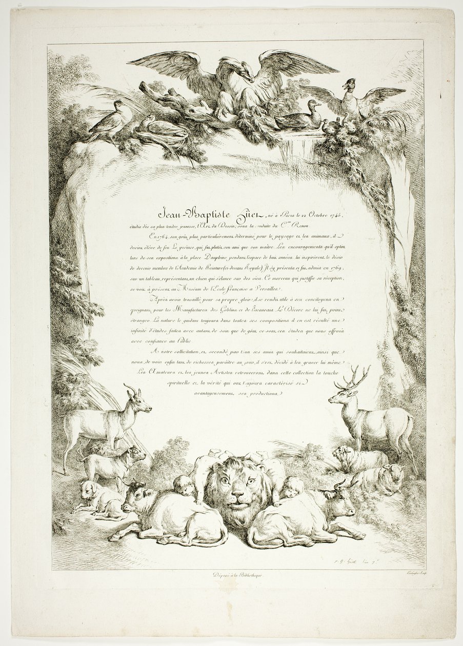 Pagina Biografica da Oeuvres de J. B. Huet da Jean Baptiste Huet
