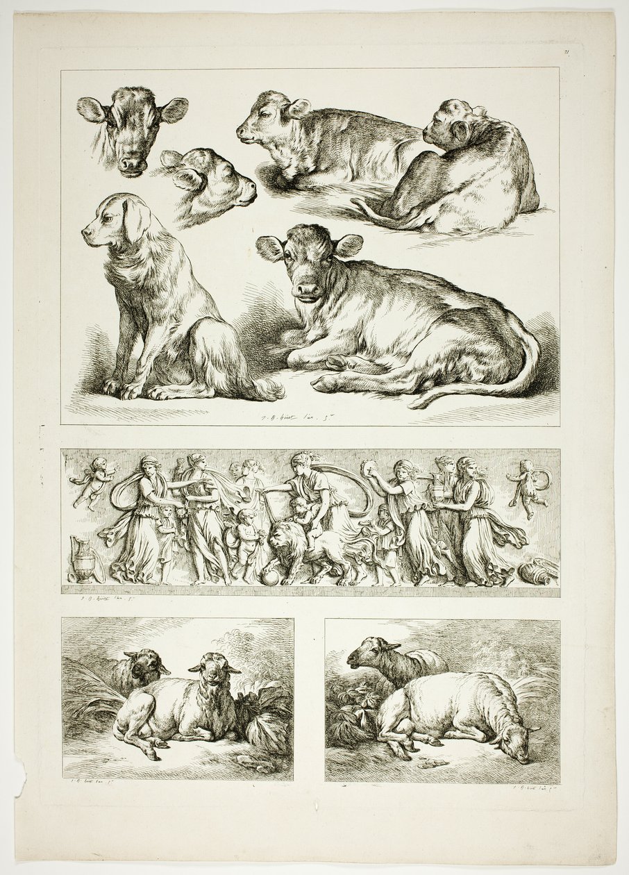 Tavola 20 di 38 da Oeuvres de J. B. Huet da Jean Baptiste Huet