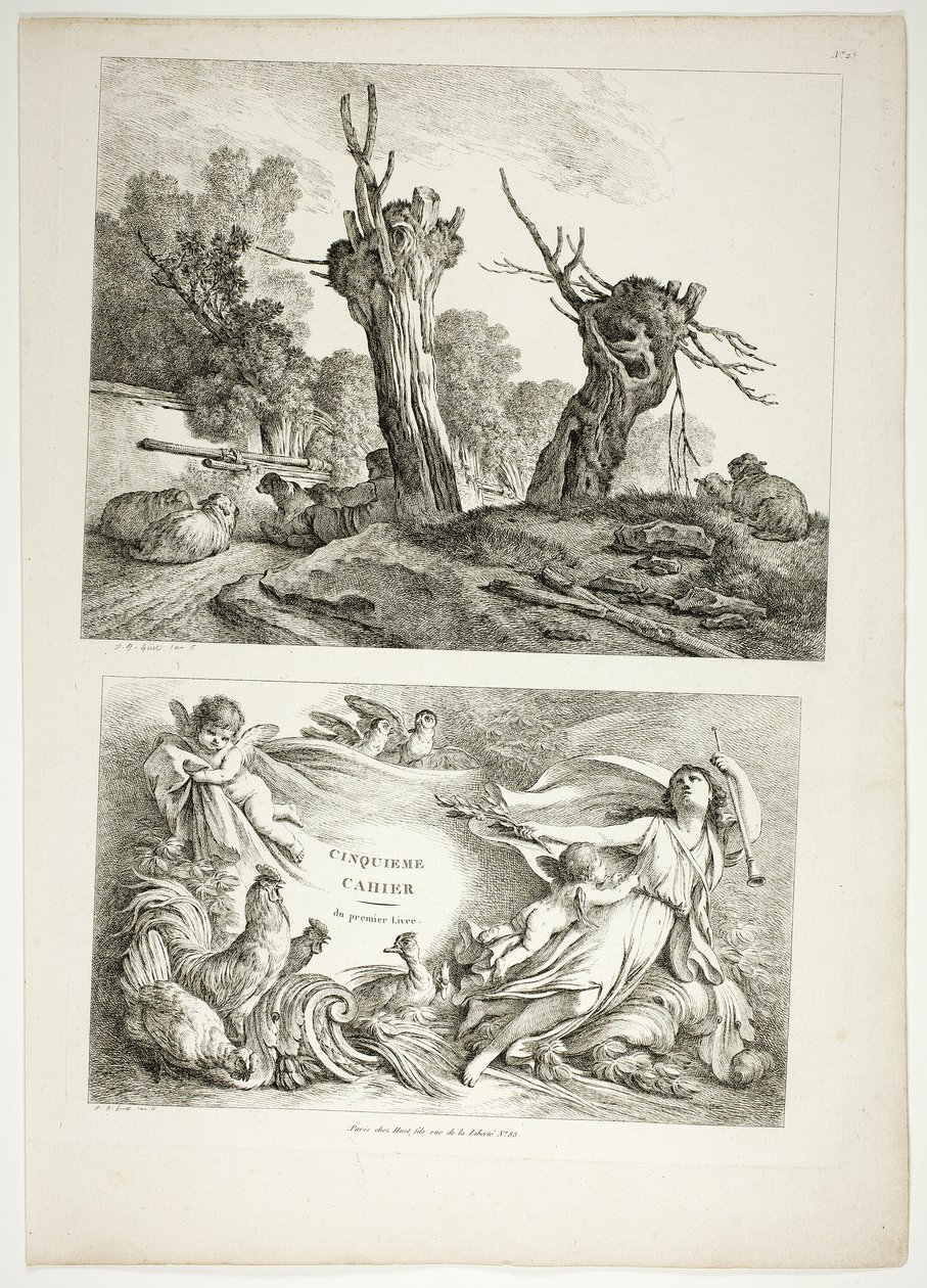 Tavola 25 di 38 da Oeuvres de J. B. Huet da Jean Baptiste Huet