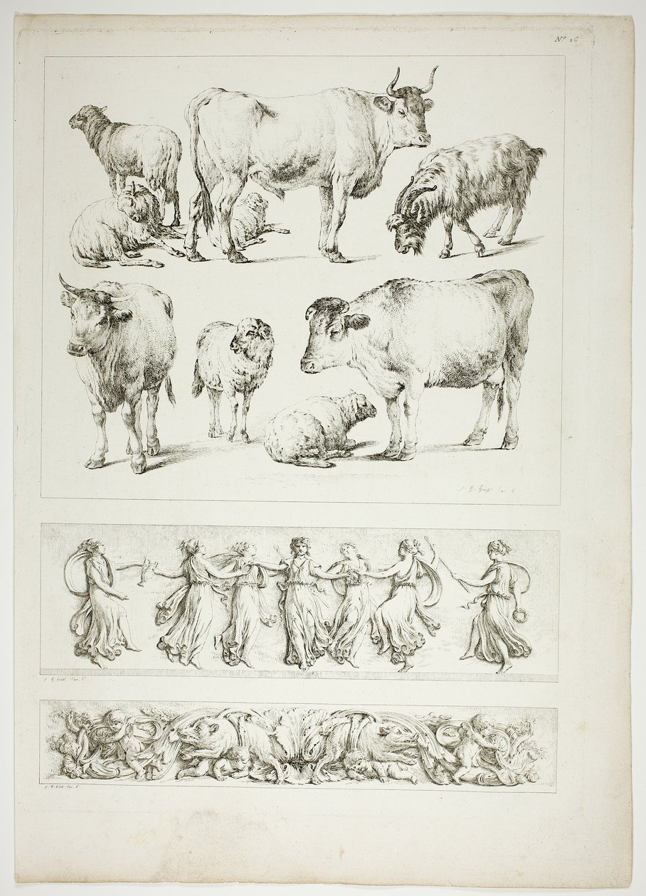 Tavola 26 di 38 da Oeuvres de J. B. Huet da Jean Baptiste Huet