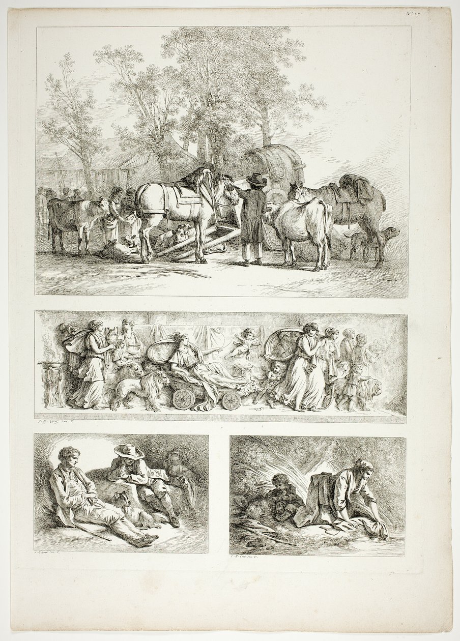 Tavola 27 di 38 da Oeuvres de J. B. Huet da Jean Baptiste Huet
