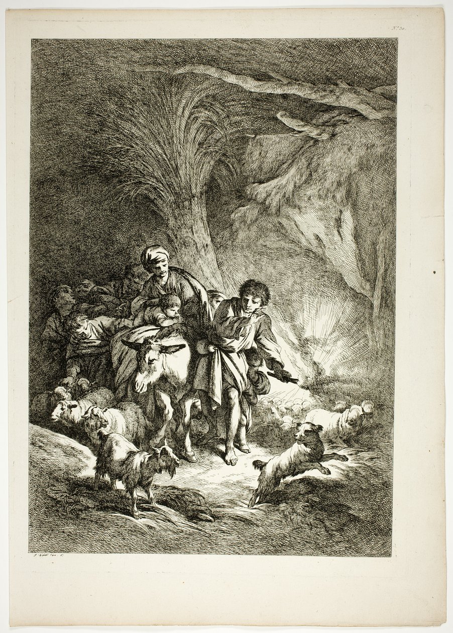 Tavola 30 di 38 da Oeuvres de J. B. Huet da Jean Baptiste Huet