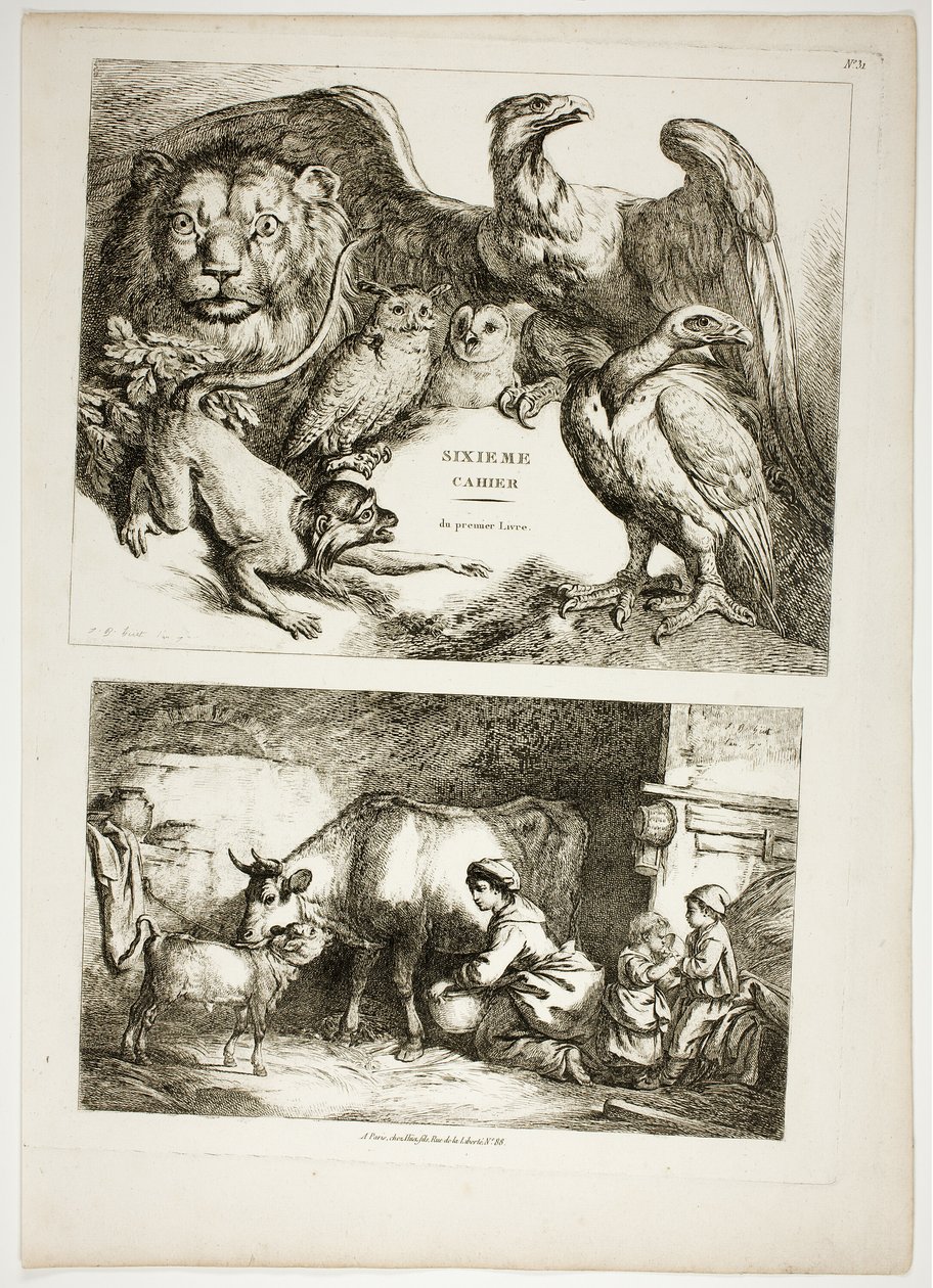 Tavola 31 di 38 da Oeuvres de J. B. Huet da Jean Baptiste Huet