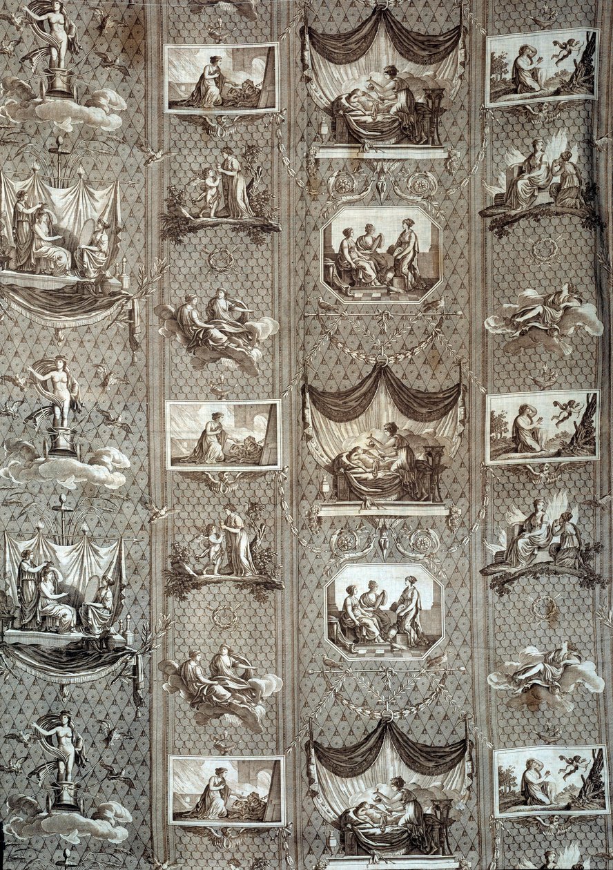 Arazzo rappresentante Psiche e Cupido. Da un disegno di Jean-Baptiste Huet da Jean Baptiste Huet