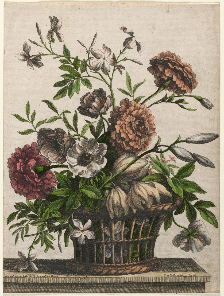 Calendule, anemone singolo, gelsomino... da Jean Baptiste I Monnoyer