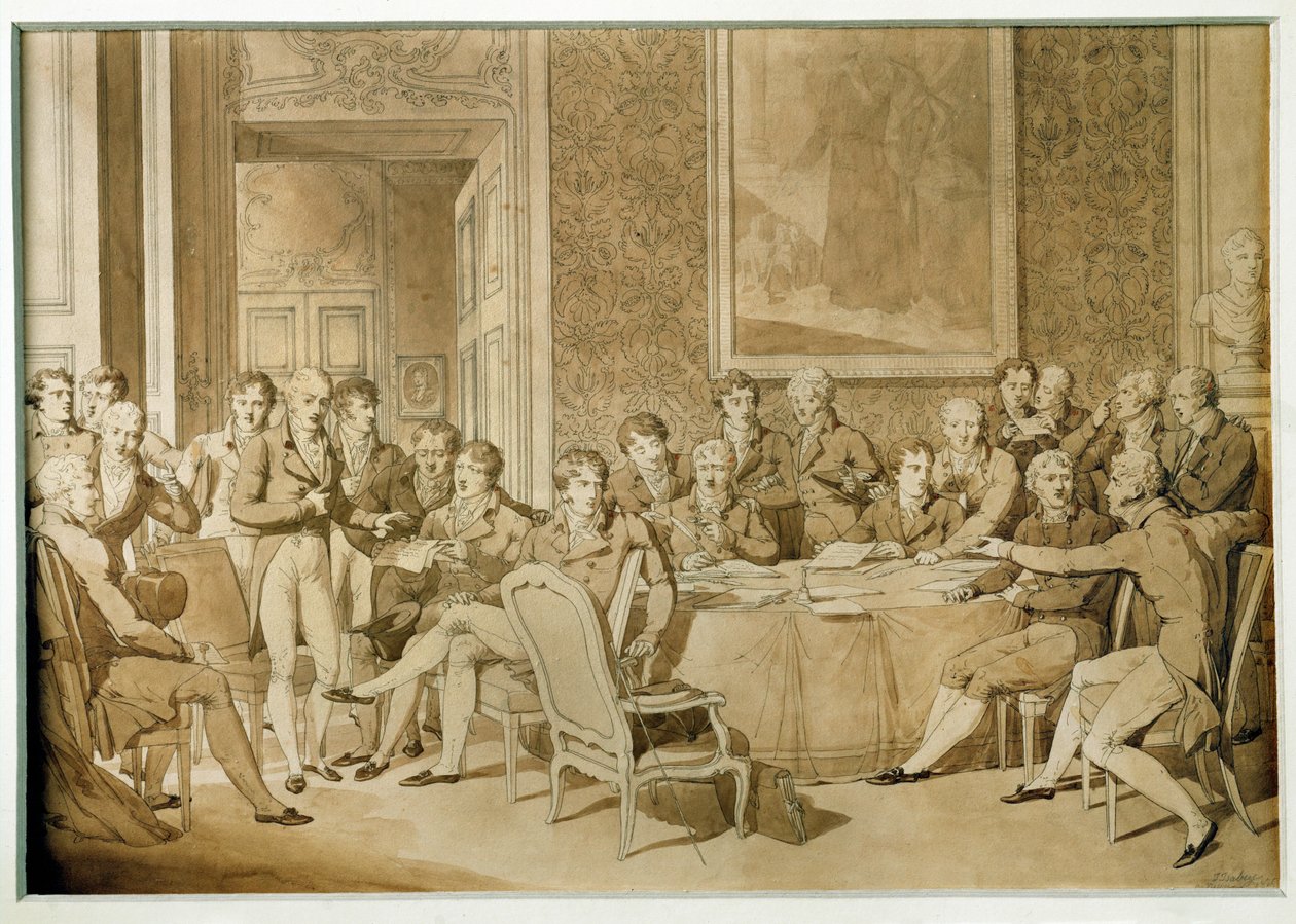 Riunione del Congresso di Vienna ... da Jean Baptiste Isabey