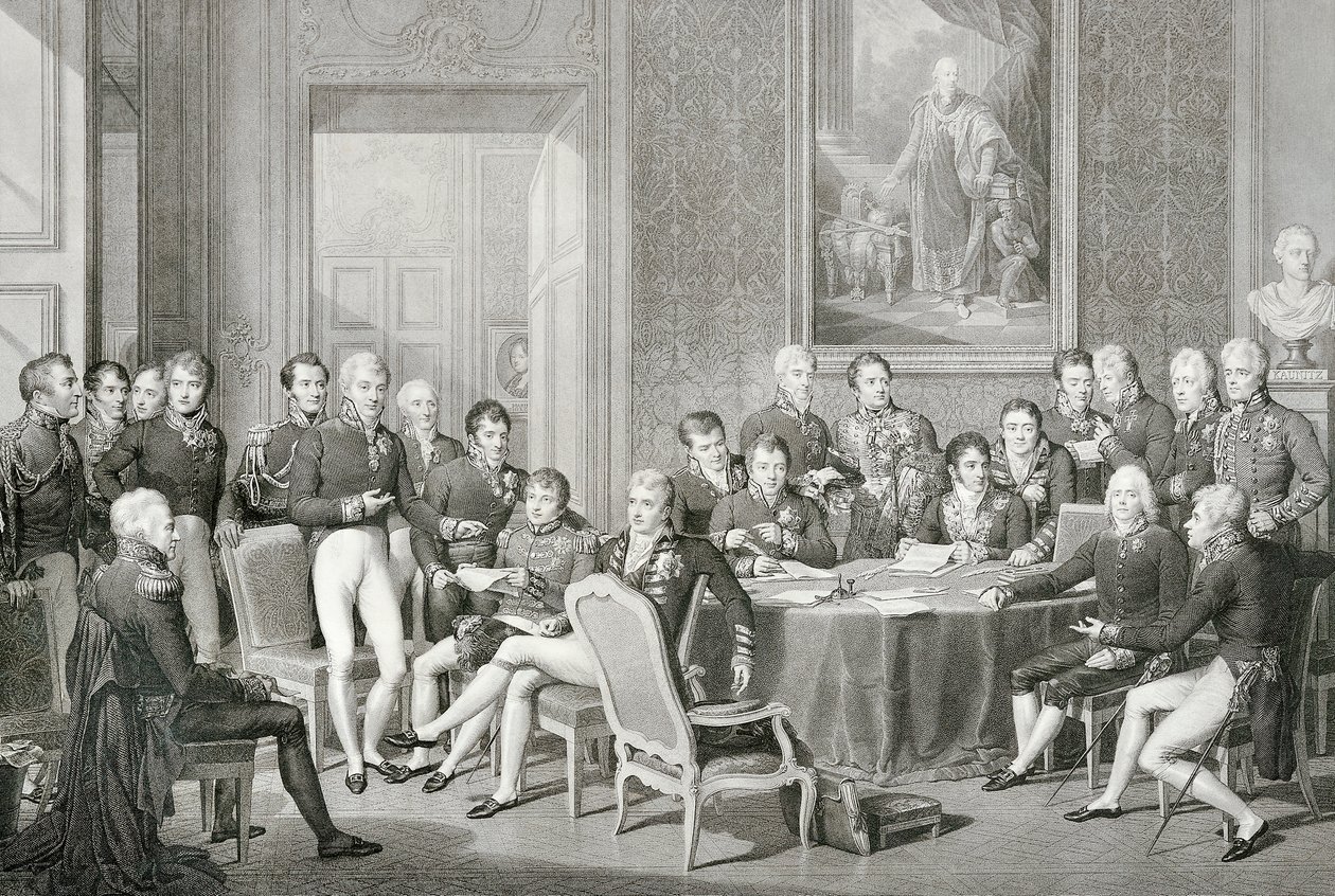 Partecipanti al Congresso di Vienna nel 1814-1815 da Jean Baptiste Isabey