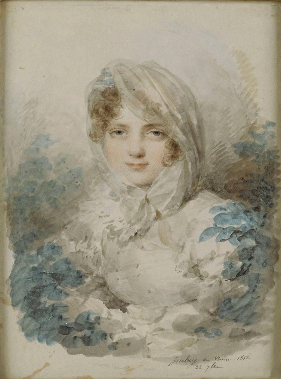 Ritratto di Ekaterina Pavlovna Bagration 1783-1857, nata Skavronska da Jean Baptiste Isabey