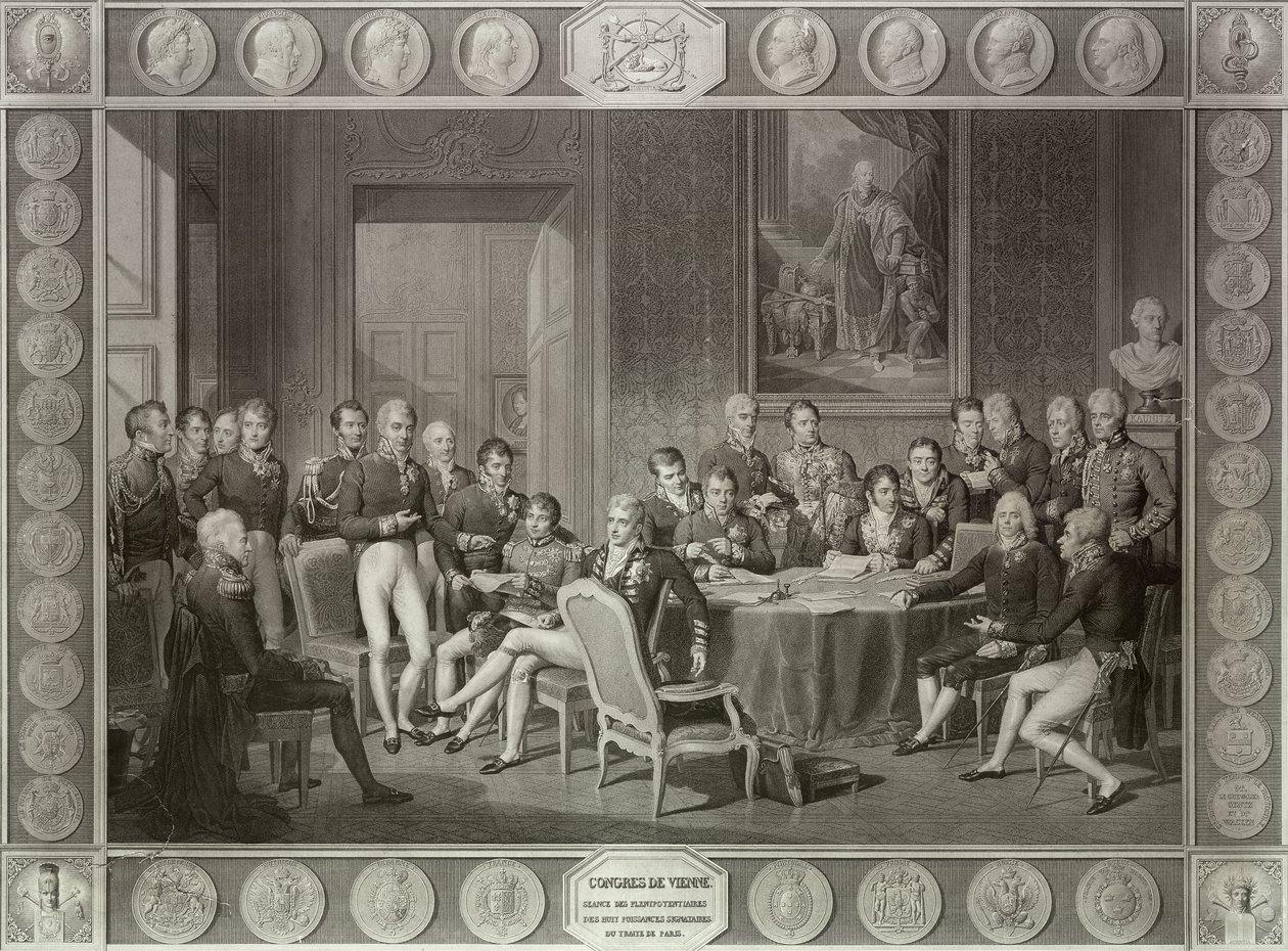 Il Congresso di Vienna da Jean Baptiste Isabey