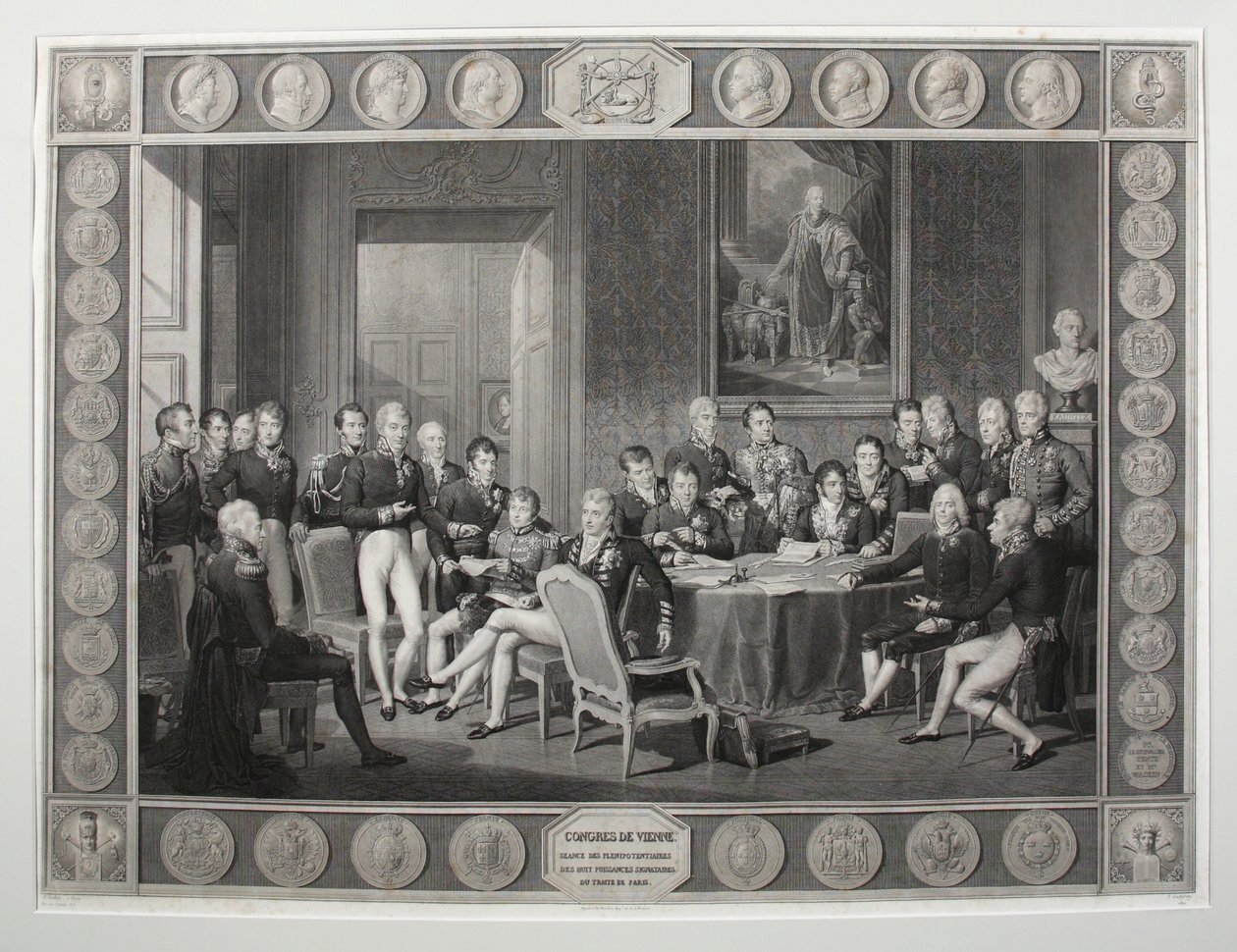 Il Congresso di Vienna, 1815 da Jean Baptiste Isabey