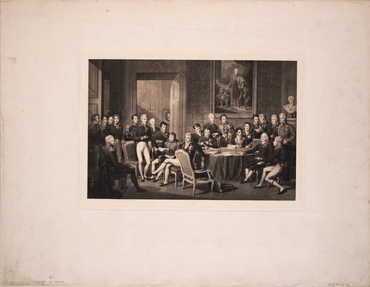 Il Congresso di Vienna, c. 1815 da Jean Baptiste Isabey
