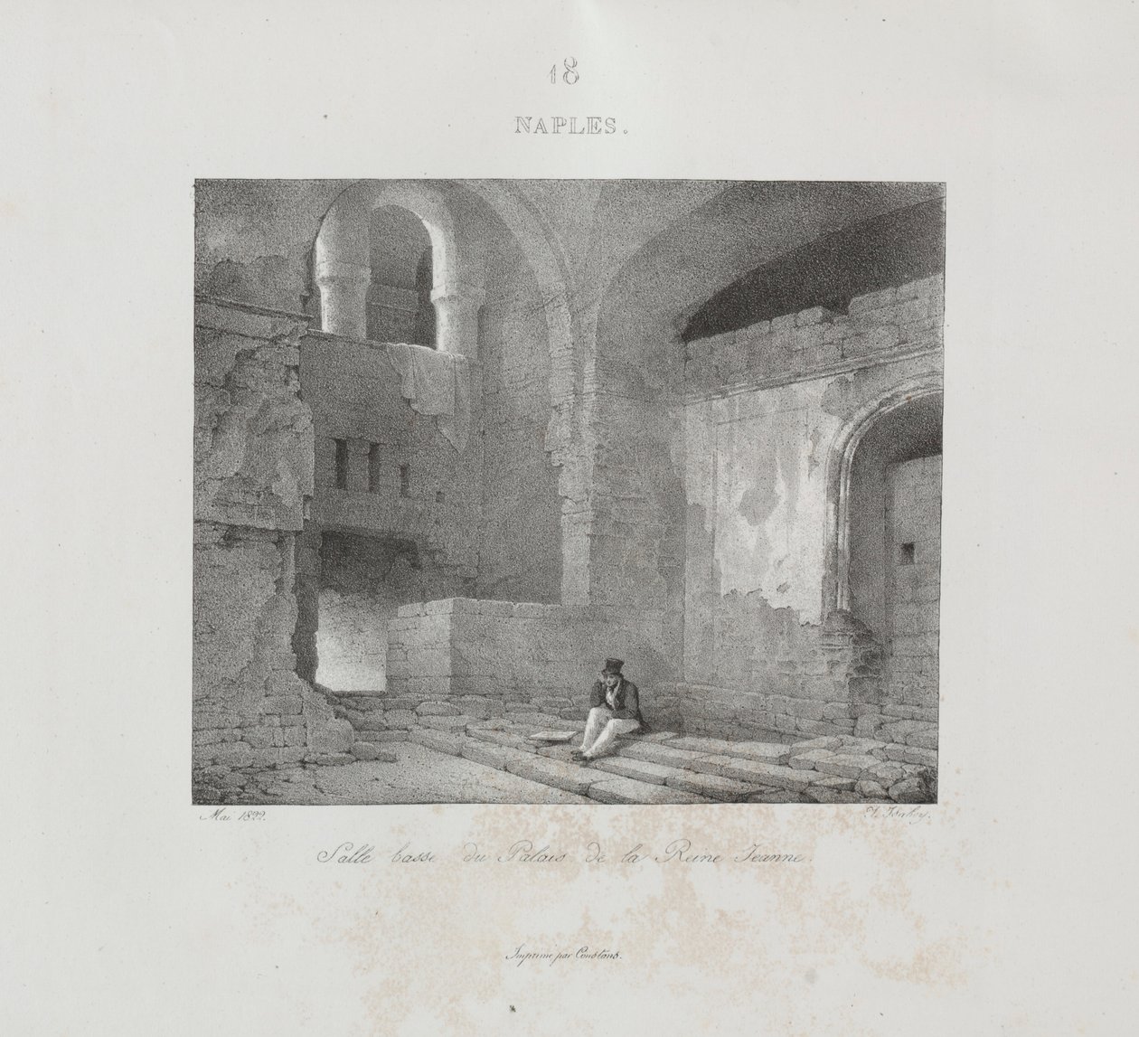 Viaggio in Italia nel 1822, 1833 da Jean Baptiste Isabey
